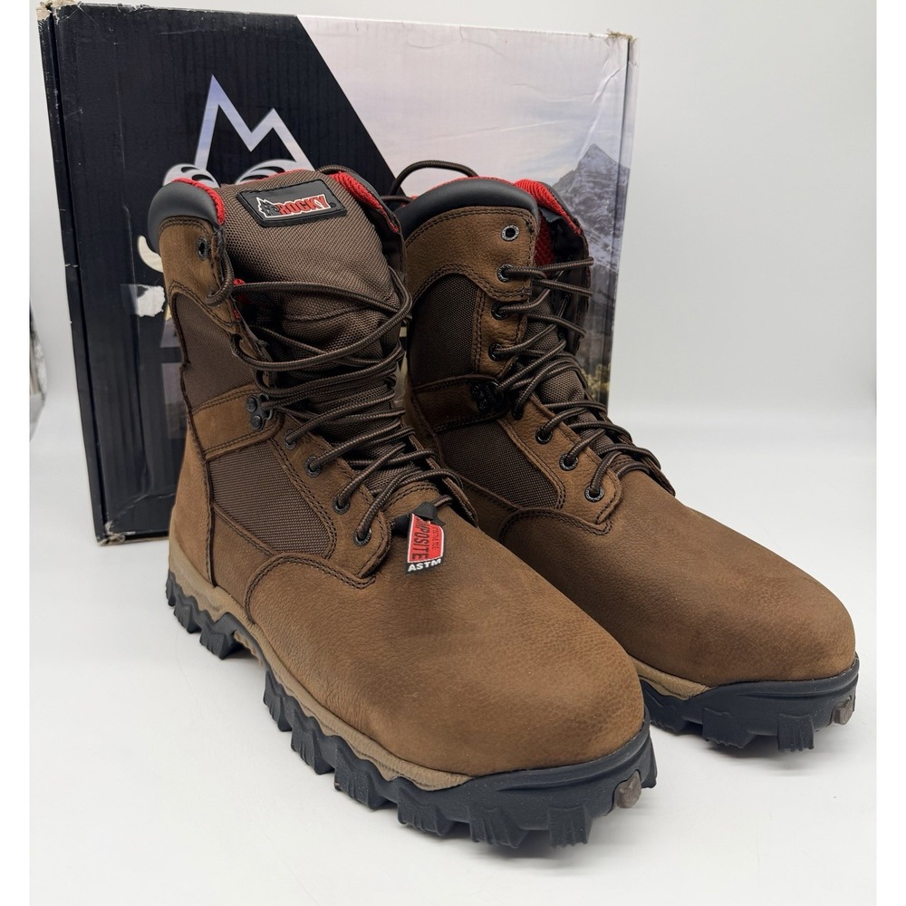 ROCKY ALPHAFORCE COMPOSITE TOE WATERPROOF 600G INSULATED WORK BOOTS RKK0184 9.5
